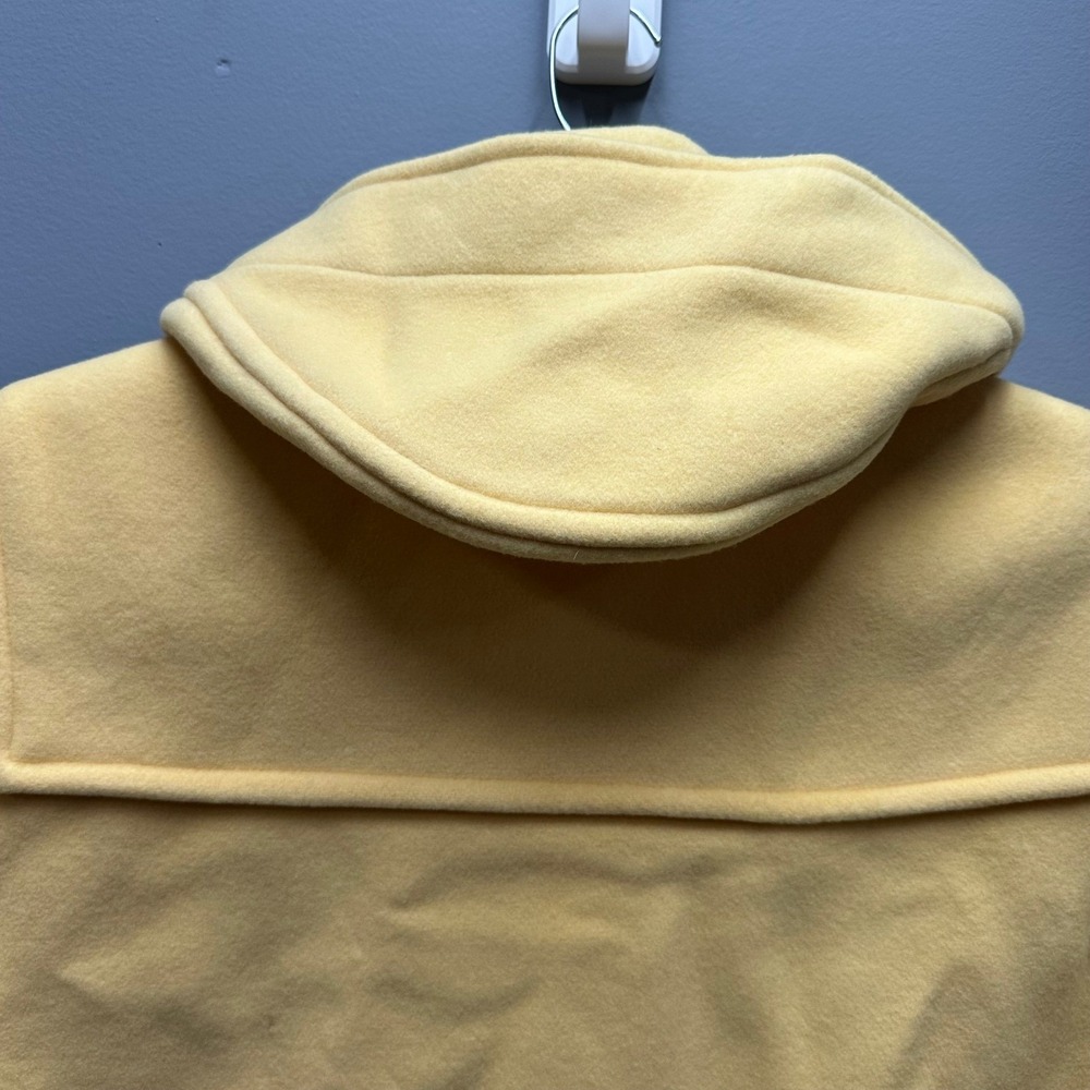 John Partridge Men's Long Duffle Coat Yellow Wool Toggle Made in England Size 44 - Picture 8 of 15